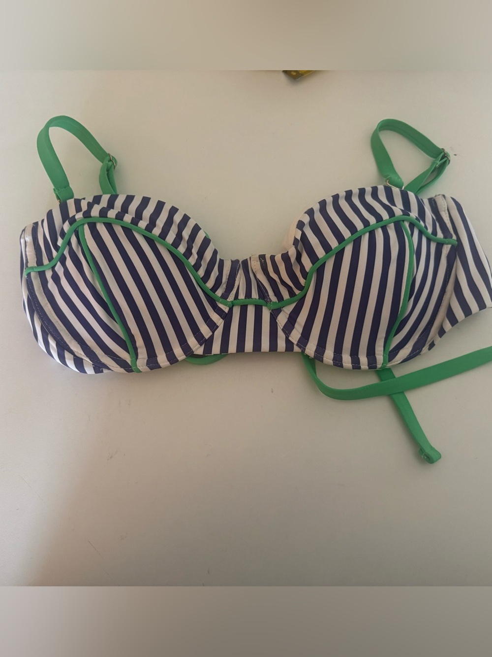 NWT Anthropologie nautical stripes bikini top M